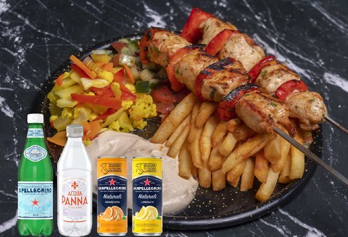 ¡kombo-•-kebab-en-plato-x-sanpellegrino